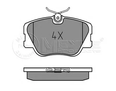 Комплект тормозных колодок, дисковый тормоз MEYLE купить