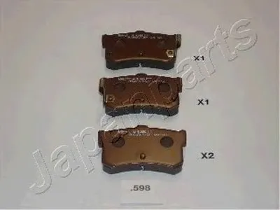 Комплект тормозных колодок, дисковый тормоз JAPANPARTS купить