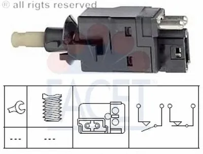 Выключатель фонаря сигнала торможения FACET купить