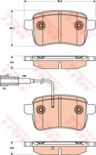 Комплект тормозных колодок, дисковый тормоз COTEC TRW купить