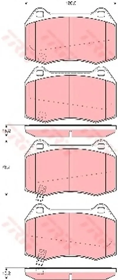 Комплект тормозных колодок, дисковый тормоз TRW купить