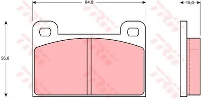 Комплект тормозных колодок, дисковый тормоз TRW купить