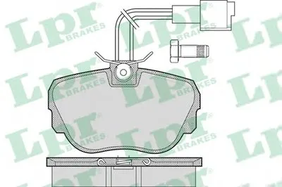 Комплект тормозных колодок, дисковый тормоз LPR купить