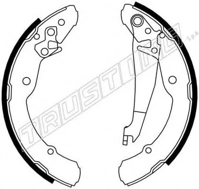 Комплект тормозных колодок TRUSTING купить