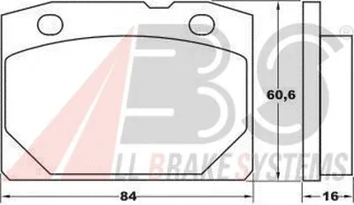 Комплект тормозных колодок, дисковый тормоз A.B.S. купить