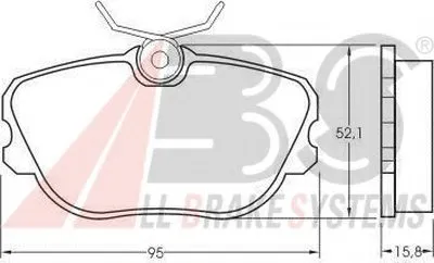 Комплект тормозных колодок, дисковый тормоз A.B.S. купить