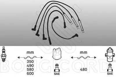 Комплект проводов зажигания BOUGICORD купить
