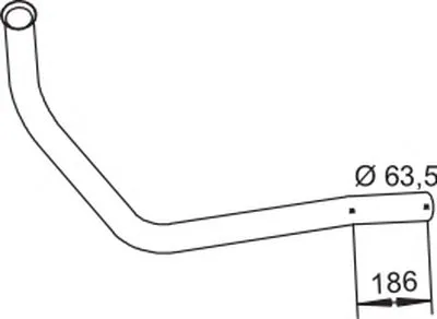 Труба выхлопного газа DINEX купить