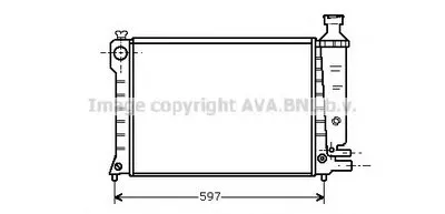 Радиатор, охлаждение двигателя AVA QUALITY COOLING купить