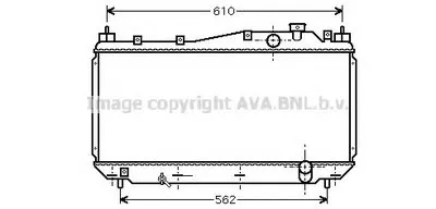 Радиатор, охлаждение двигателя AVA QUALITY COOLING купить
