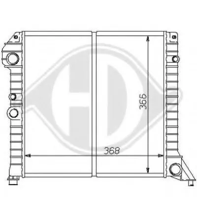 Радиатор, охлаждение двигателя DIEDERICHS купить