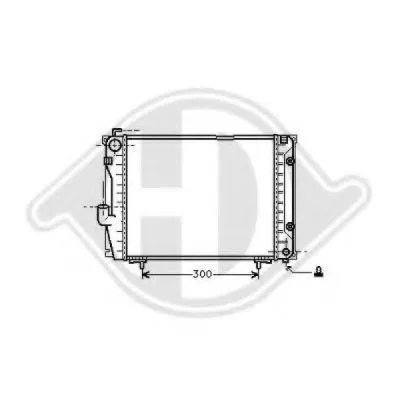 Радиатор, охлаждение двигателя DIEDERICHS купить