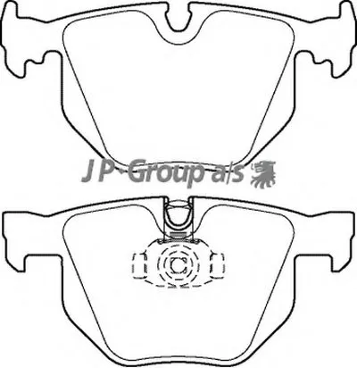 Комплект тормозных колодок, дисковый тормоз QH JP GROUP купить