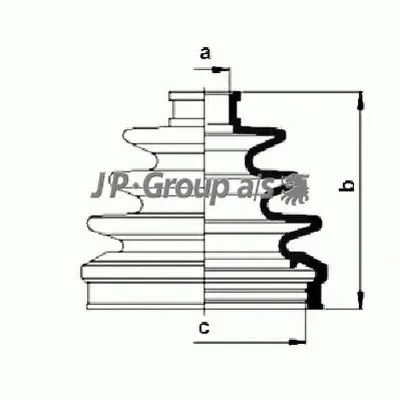 Комплект пылника, приводной вал QH JP GROUP купить
