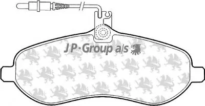 Комплект тормозных колодок, дисковый тормоз QH JP GROUP купить