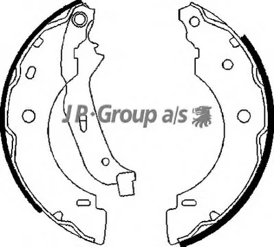 Комплект тормозных колодок QH JP GROUP купить