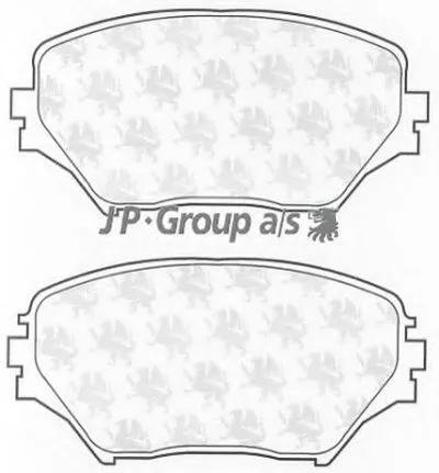 Комплект тормозных колодок, дисковый тормоз QH JP GROUP купить