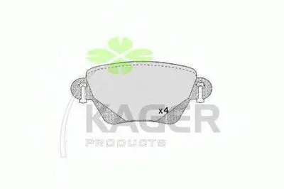 Комплект тормозных колодок, дисковый тормоз KAGER купить