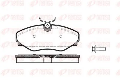Комплект тормозных колодок, дисковый тормоз KAWE купить