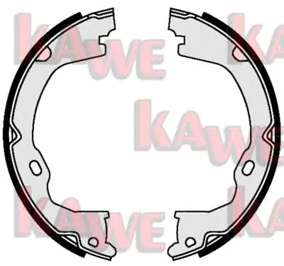 Комплект тормозных колодок, стояночная тормозная система KAWE купить