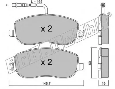Комплект тормозных колодок, дисковый тормоз fri.tech. купить