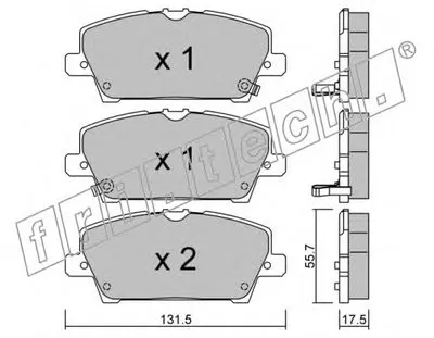 Комплект тормозных колодок, дисковый тормоз fri.tech. купить