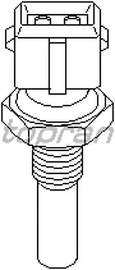 Датчик, температура охлаждающей жидкости TOPRAN купить