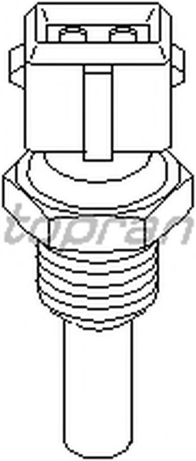 Датчик, температура охлаждающей жидкости TOPRAN купить