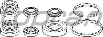 Ремкомплект, главный тормозной цилиндр TOPRAN купить