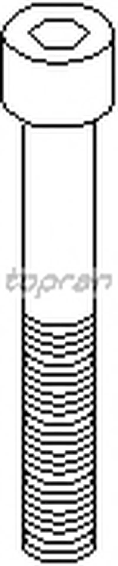 Болт, корпус скобы тормоза TOPRAN купить
