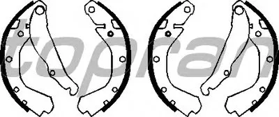 Комплект тормозных колодок TOPRAN купить