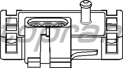 Датчик, давление во впускном газопроводе TOPRAN купить