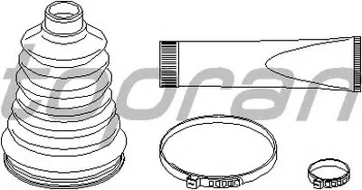 Комплект пылника, приводной вал TOPRAN купить