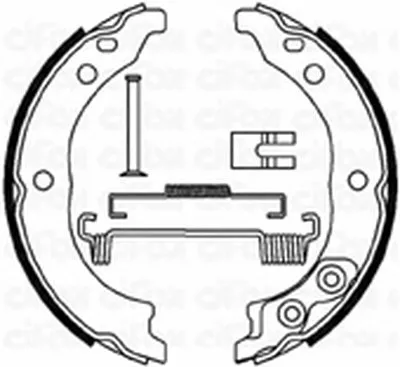 Комплект тормозных колодок, стояночная тормозная система CIFAM купить