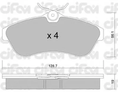 Комплект тормозных колодок, дисковый тормоз CIFAM купить