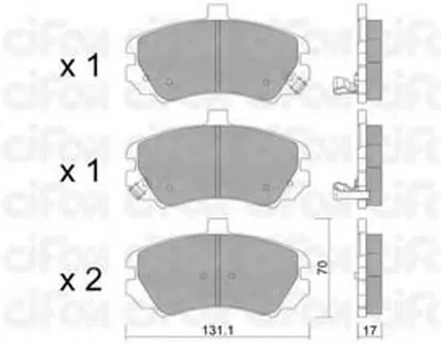 Комплект тормозных колодок, дисковый тормоз CIFAM купить