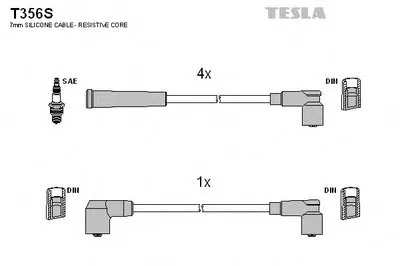 Комплект проводов зажигания TESLA купить