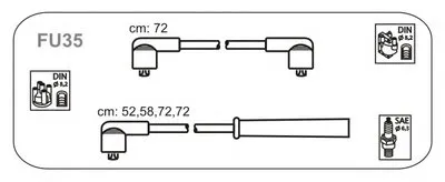 Комплект проводов зажигания JANMOR купить