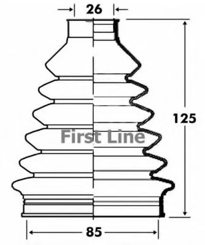 Пыльник, приводной вал FIRST LINE купить