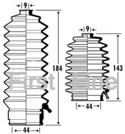 Пыльник, рулевое управление FIRST LINE купить