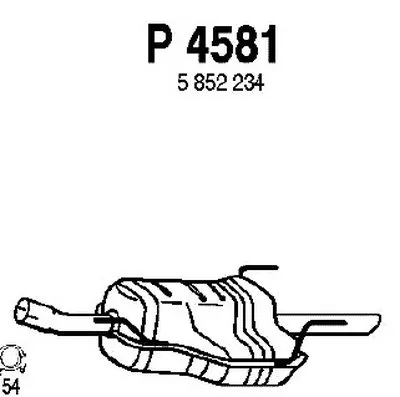 Глушитель выхлопных газов конечный FENNO купить