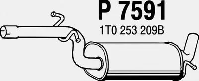 Средний глушитель выхлопных газов FENNO купить