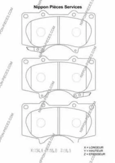 Комплект тормозных колодок, дисковый тормоз NPS купить