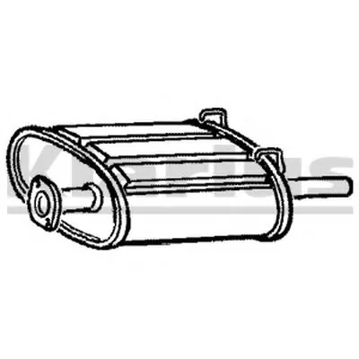 Глушитель выхлопных газов конечный KLARIUS купить