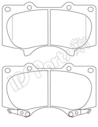 Комплект тормозных колодок, дисковый тормоз IPS Parts IPS Parts купить