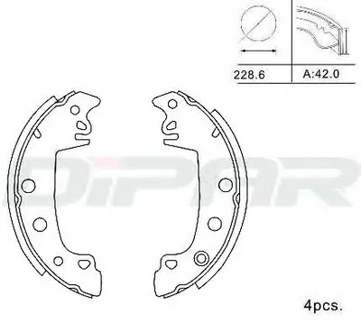 Комплект тормозных колодок DITAS купить