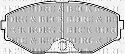 Комплект тормозных колодок, дисковый тормоз BORG & BECK купить