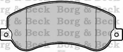 Комплект тормозных колодок, дисковый тормоз BORG & BECK купить