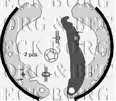 Комплект тормозных колодок BORG & BECK купить
