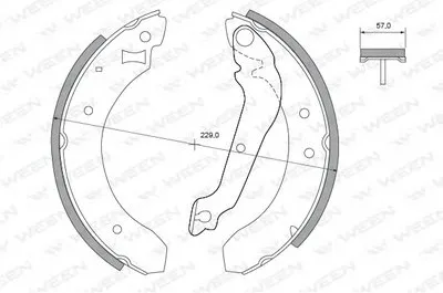 Комплект тормозных колодок WEEN купить